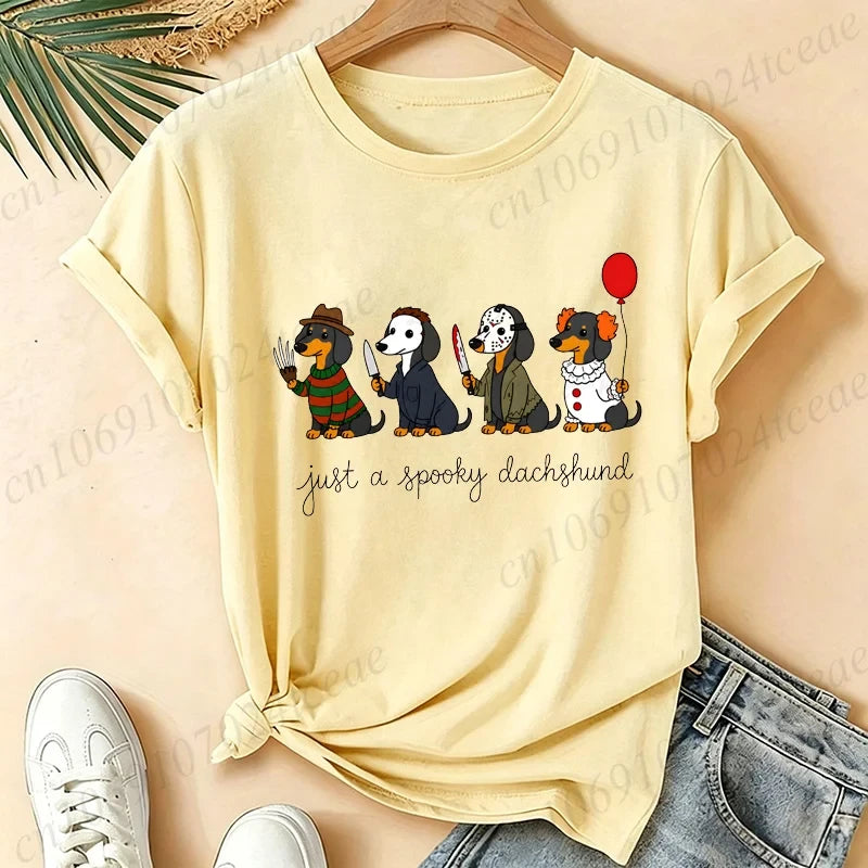 Halloween Dachshund Graphic T-Shirt