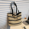 Bohemian Woven Straw Beach Tote
