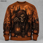 Gothic Skull Fleece Sweatshirt