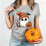 Ghost Pumpkin Spice Graphic T-Shirt