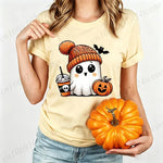 Ghost Pumpkin Spice Graphic T-Shirt