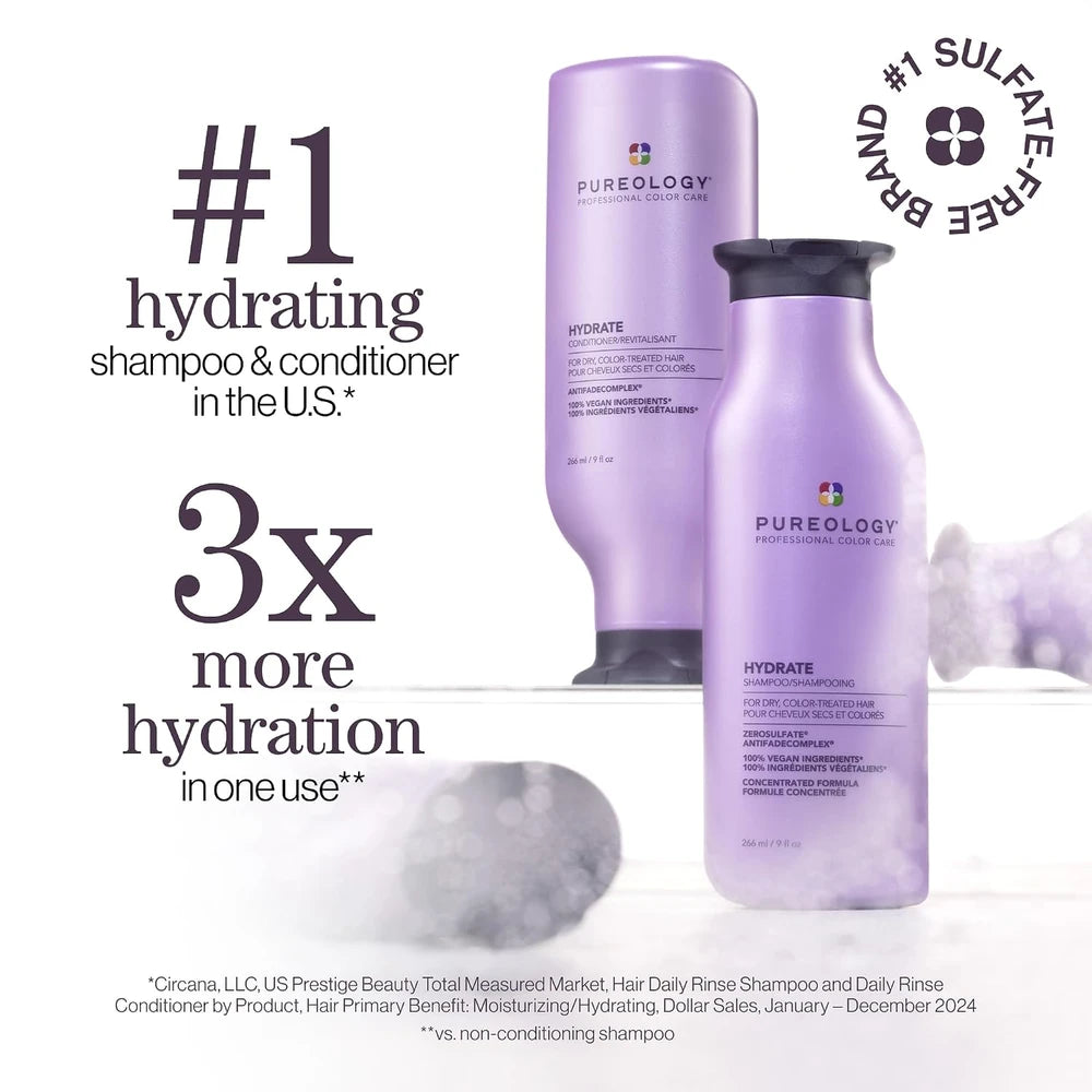 Pureology Hydrate Moisturizing Shampoo And Conditioner Set