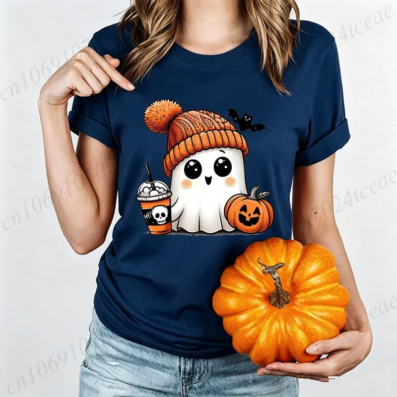 Ghost Pumpkin Spice Graphic T-Shirt