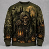 Gothic Skull Fleece Sweatshirt