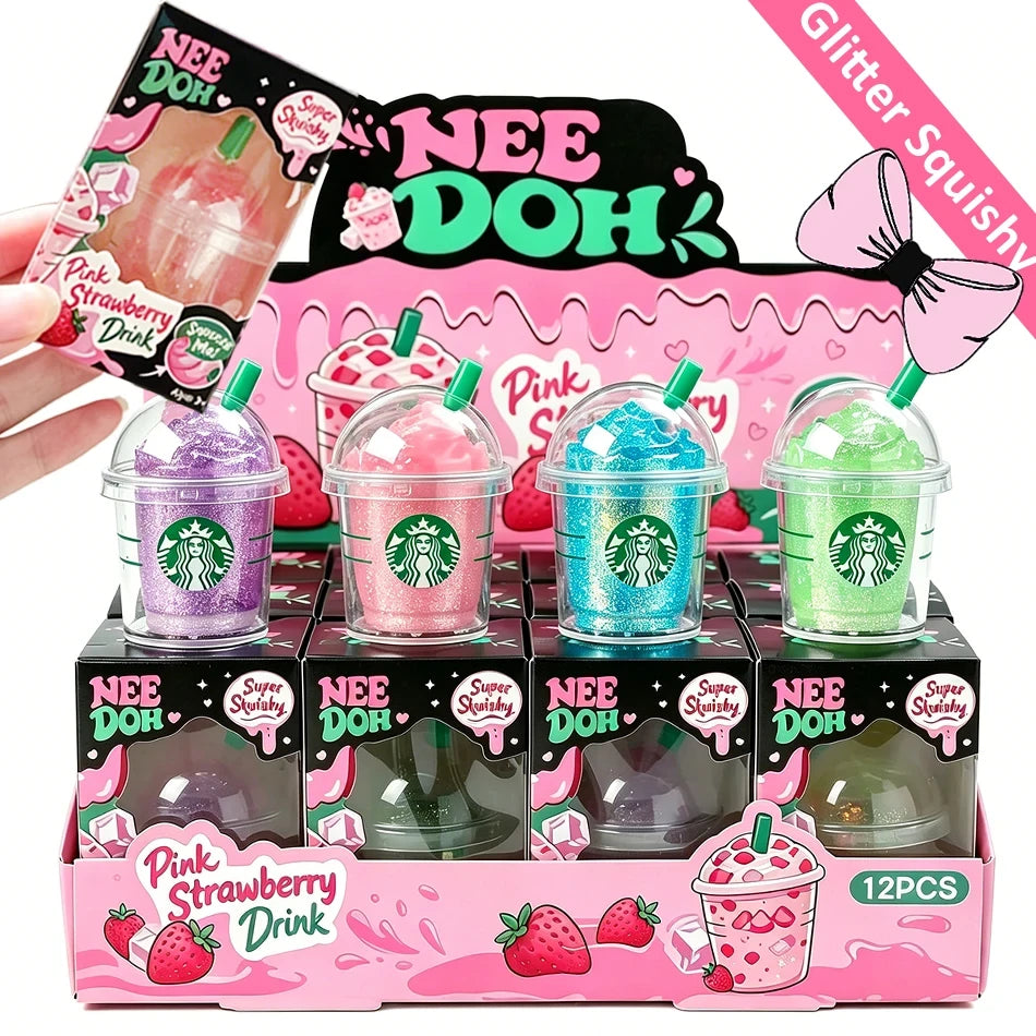 Iced Coffee Cup Squishy Fidget Toy
