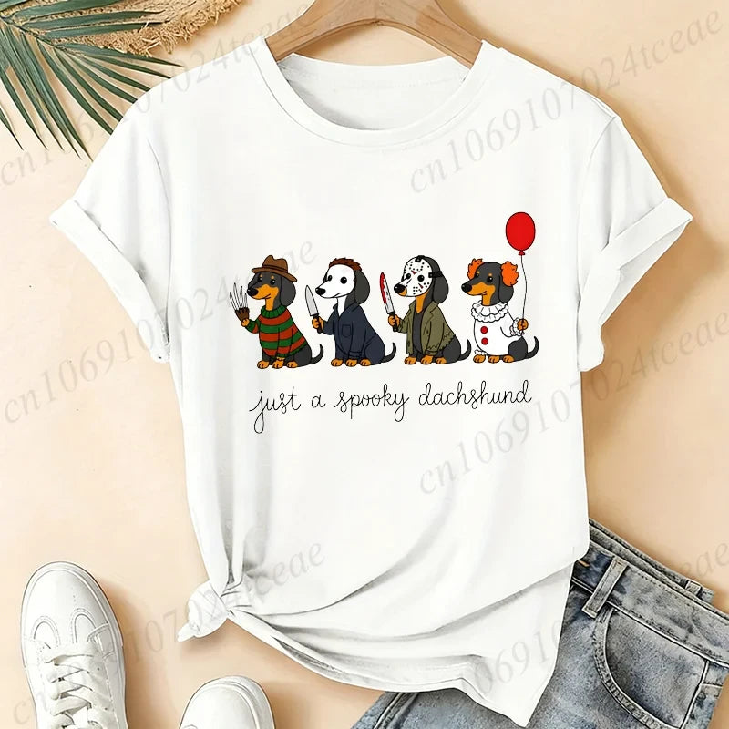 Halloween Dachshund Graphic T-Shirt