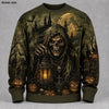 Gothic Skull Fleece Sweatshirt
