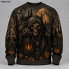 Gothic Skull Fleece Sweatshirt