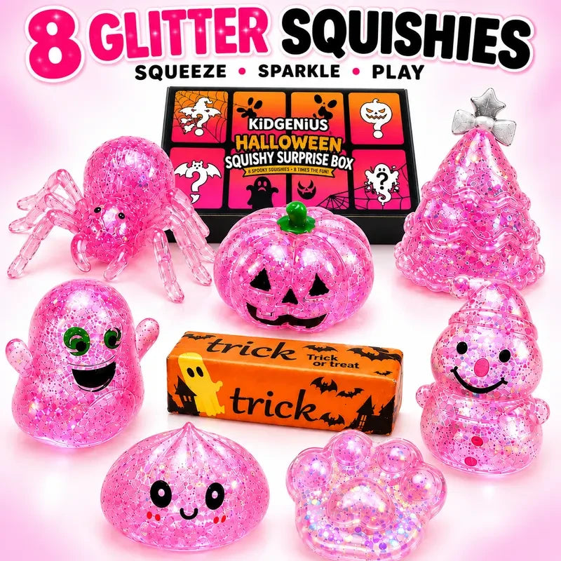 Holiday Theme Squishy Toy Set